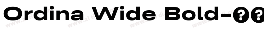 Ordina Wide Bold字体转换
